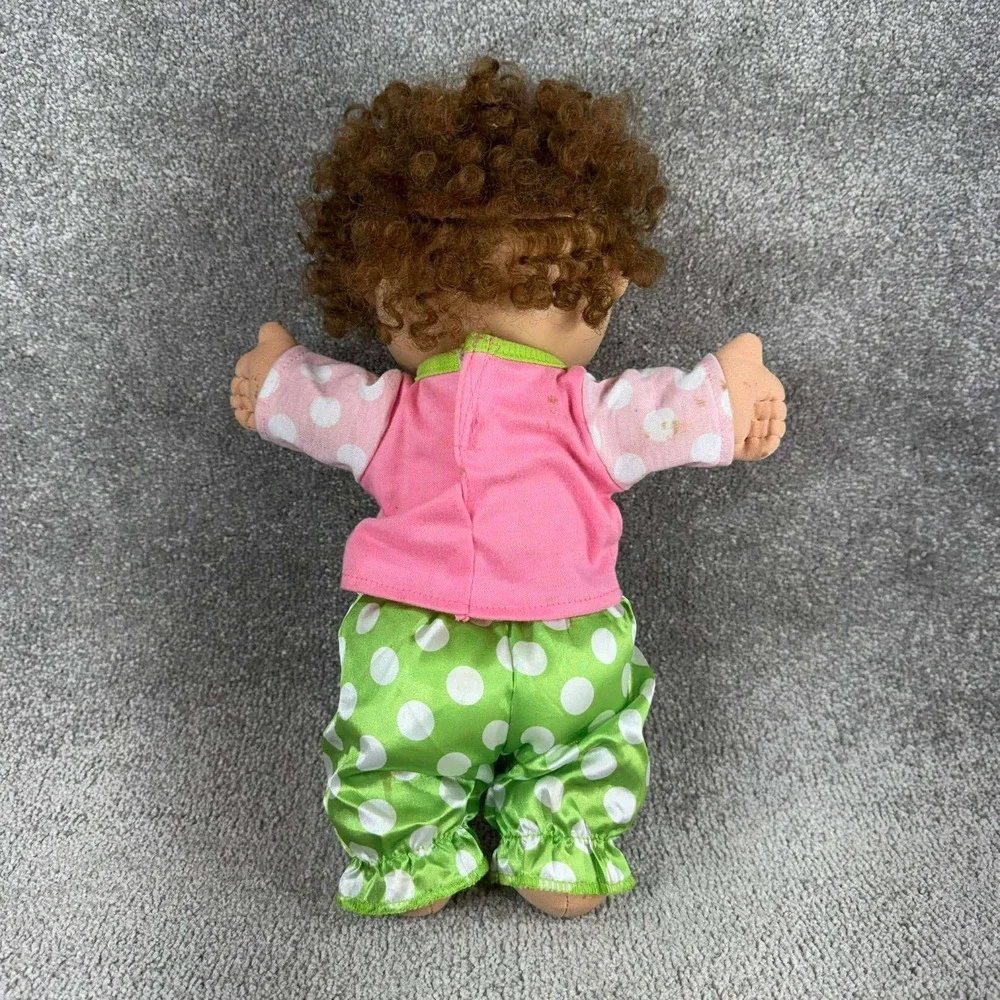 Cabbage Patch‎ Kids Emerson Logan Doll Brown Hair Blue Eyes Pink Green